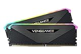 Corsair Vengeance RGB RT 32 GB (2 x 16 GB) DDR4 4.600MHz C18 Arbeitsspeicher (Dynamische RGB-Beleuchtung, Optimiert für AMD 300/400/500 Series, Kompatibilität mit Intel 300/400/500 Series) Schwarz