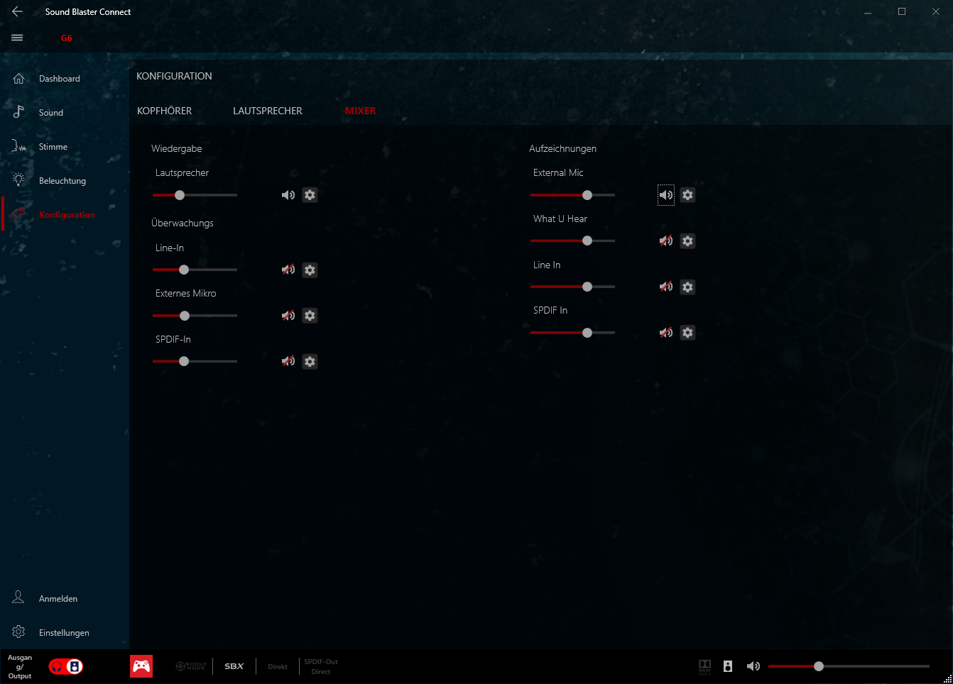 Creative SoundBlasterX G6 - Software 13