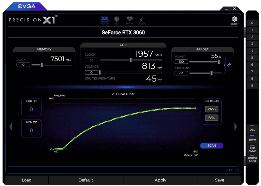 EVGA RTX 3060 12 GB XC Takt Boost