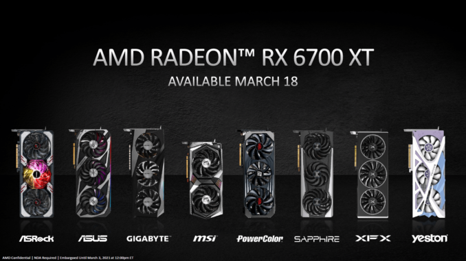 Radeon RX 6700XT Custom-Designs Vergleich