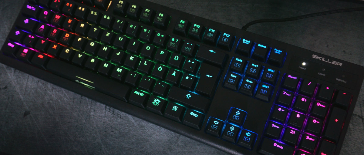 Sharkoon Sharkoon Skiller SGK30 Blue Mechanische Gaming Tastatur mit RGB Beleuchtung 