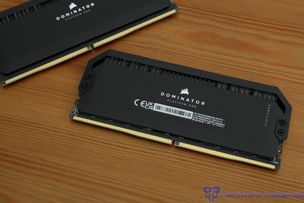 Corsair Dominator Platinum RGB DDR5 32GB 5200MHz im Test - Hardware-Helden