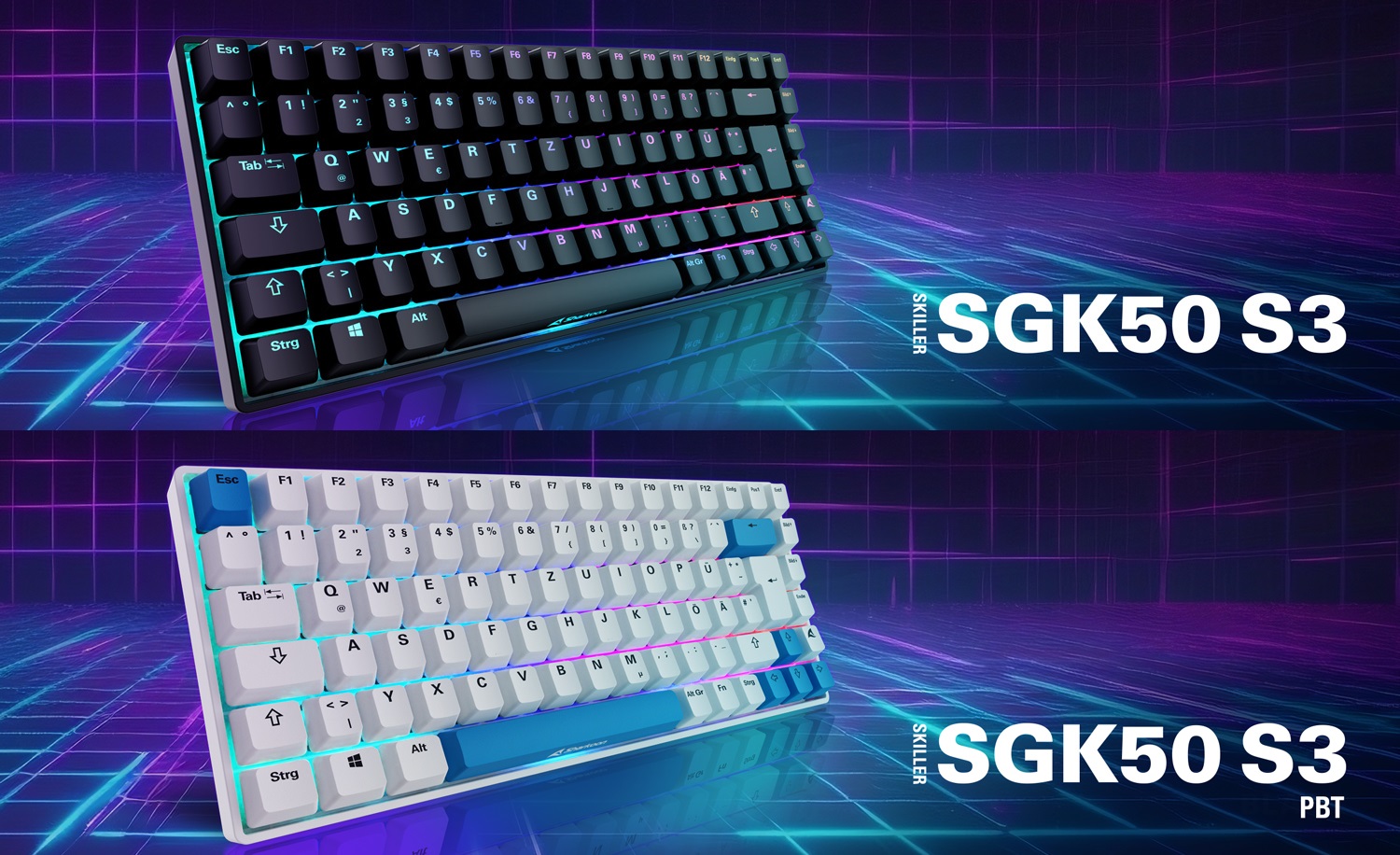 Sharkoon stellt SKILLER SGK50 S3 (PBT) vor: 75%-Layout mit QMK, VIA und ...